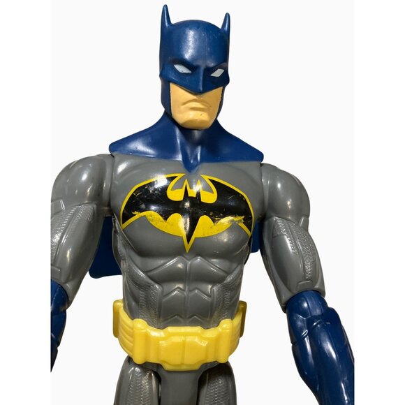Batman 11-1/2" Action Figure Collectible Superhero Toy Mattel Blue Cape - Picture 10 of 10